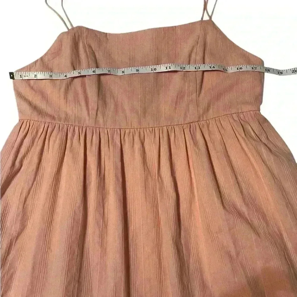 Altar’d State Women’s size Large Sleeveless pink Dress/ pockets/ tie straps/ zip - Picture 8 of 12